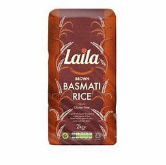 Laila Brown Basmati Rice - 2kg
