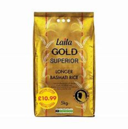 Laila Gold Superior Longer Basmati 5kg