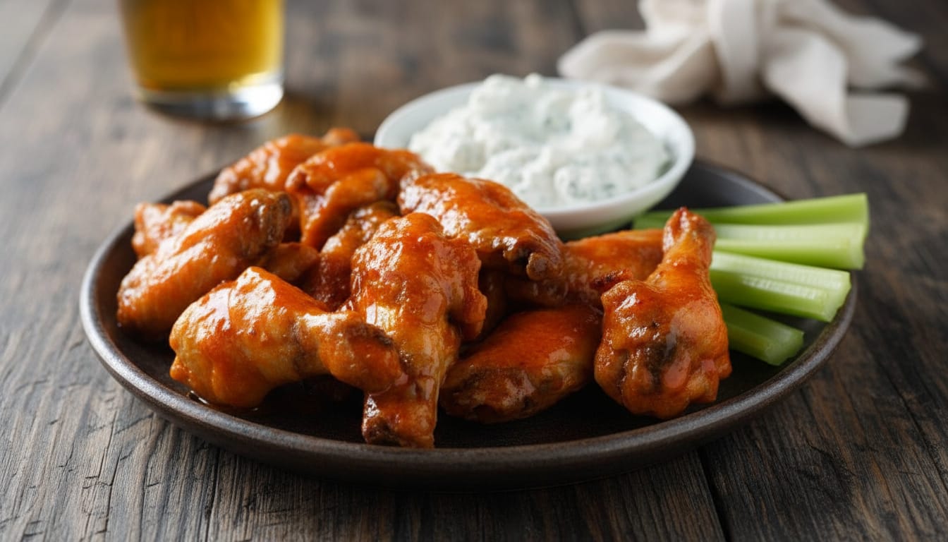 Marinated Niblets (buffalo wings)